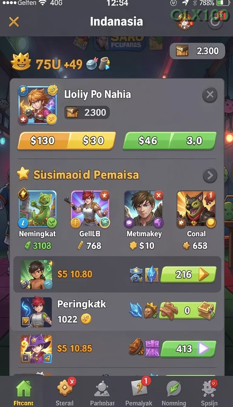 Cuplikan layar MADU303 — halaman utama