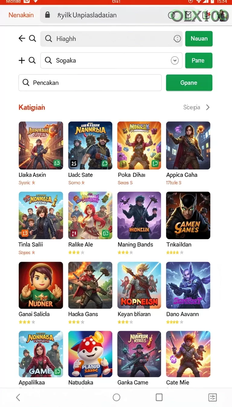 Cuplikan layar WAJAN4D — halaman utama