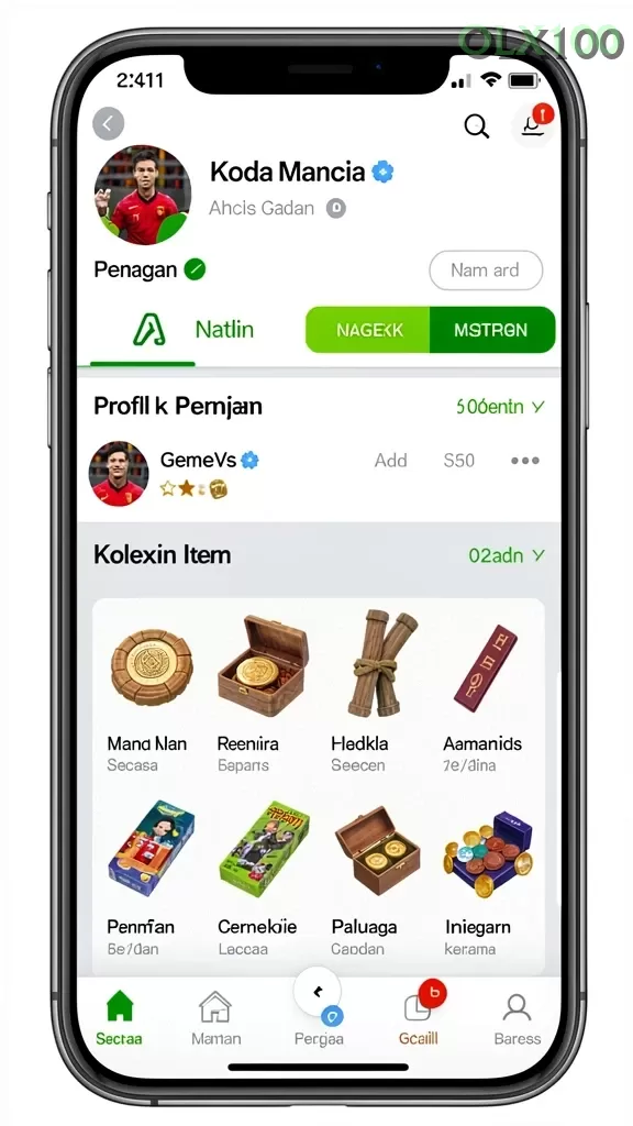Cuplikan layar SS88BET — menu navigasi